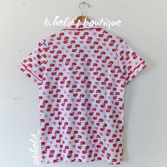 Roller Rabbit Moby The Whale Polo Pajamas in Pink Size Small S Brand New NWT - Picture 9 of 17